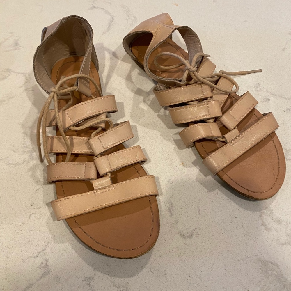 Old navy nude tie sandals